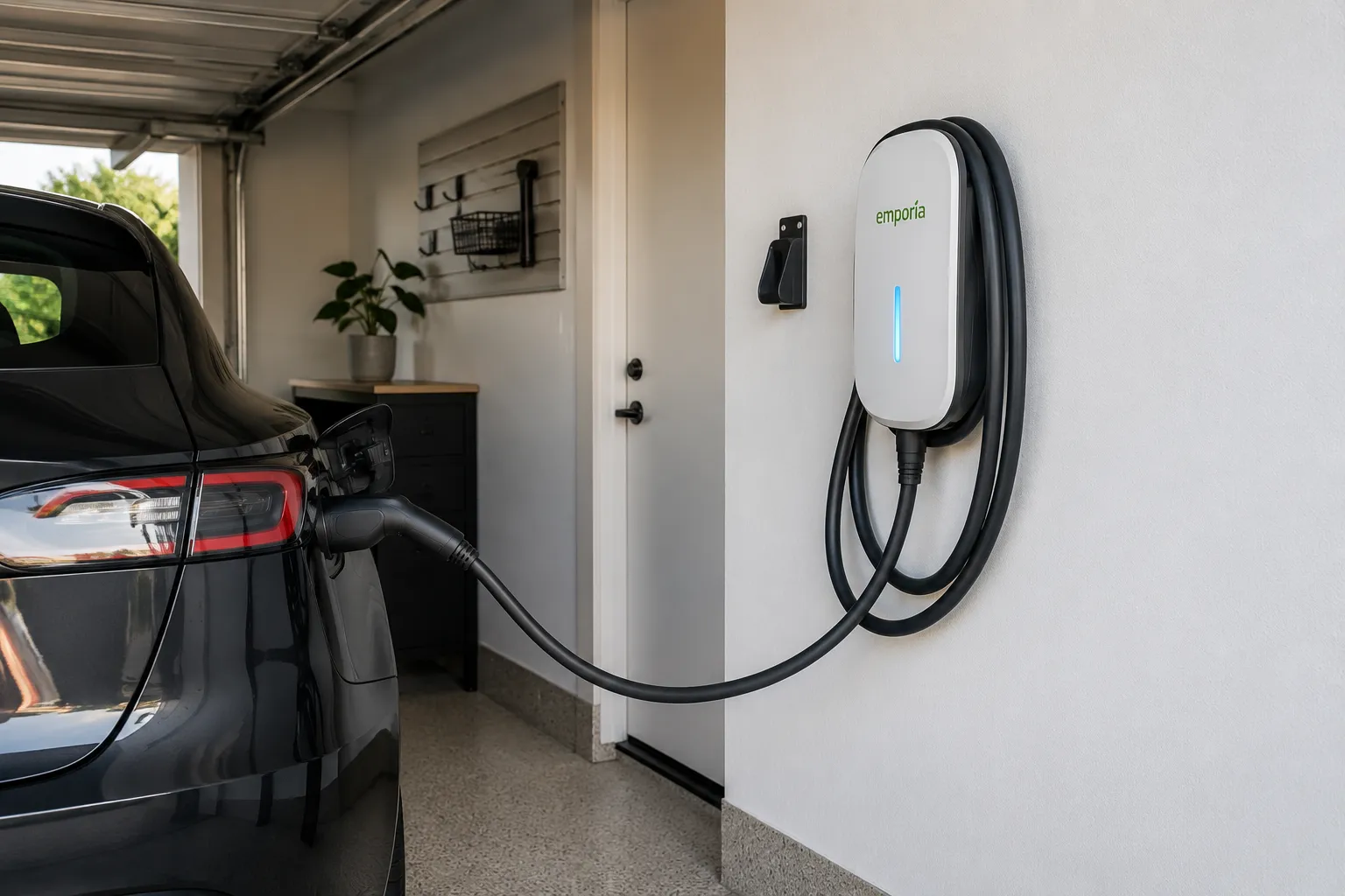Instalación de cargador Nivel 2 para vehículo eléctrico en garaje residencial en Medellín